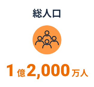 総人口1億2,000万人